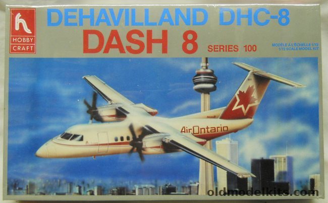 Hobby Craft 1/72 DHC-8 Dash 8 Series 100 - Piedmont / Henson / Air Ontario - BAGGED, HC1341 plastic model kit